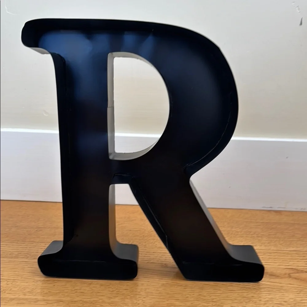 Black 3D Art Letter Wall Decor